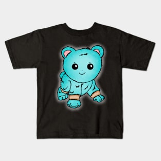 Cute Turquoise Baby Bear Kids T-Shirt